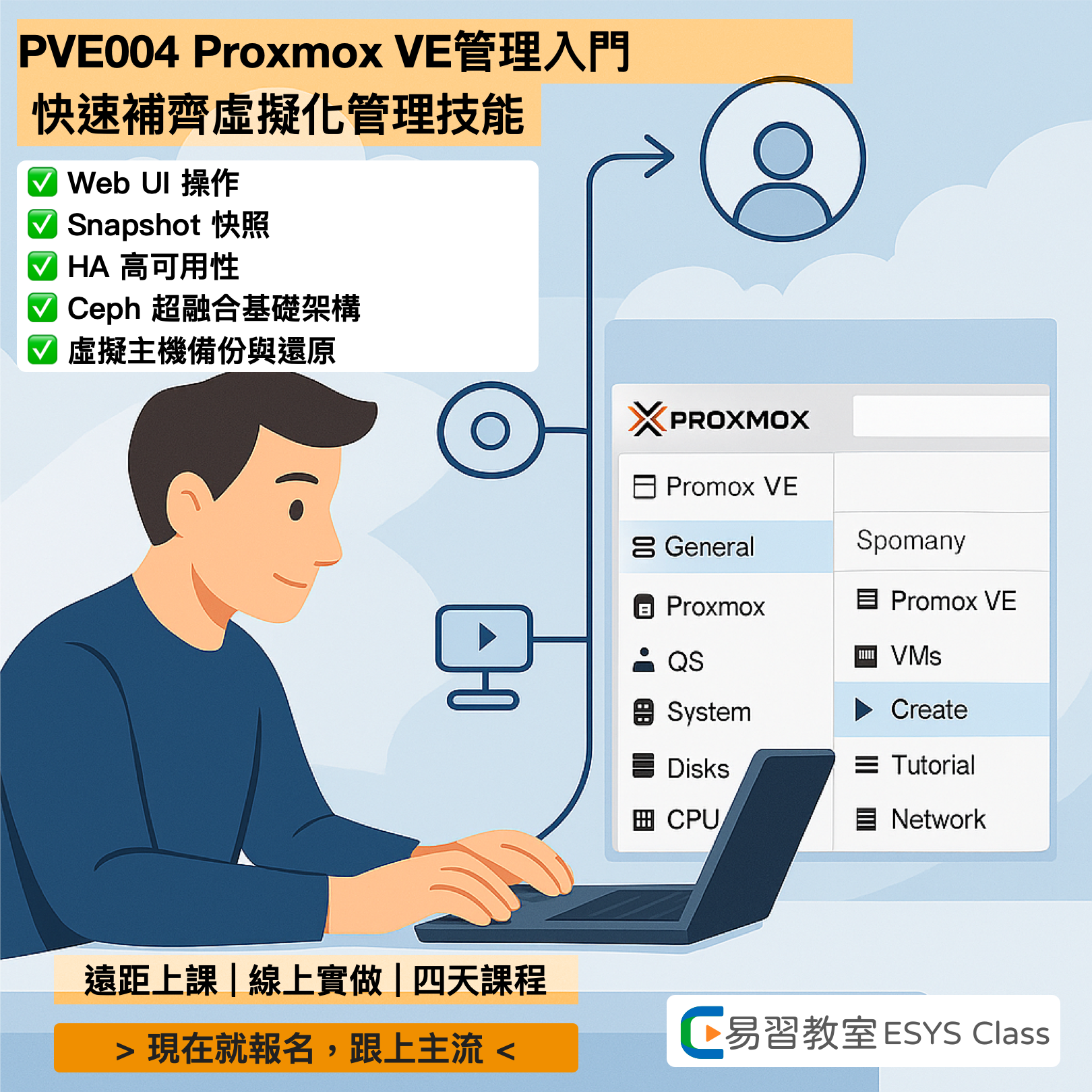 Proxmox VE 虛擬化入門實務班